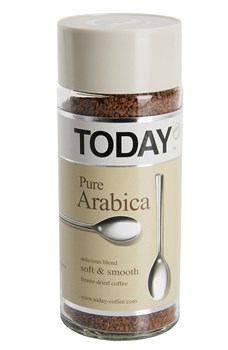 Кофе растворимый Тoday Pure Arabica 95г - фото 13819