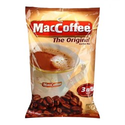 Кофе растворимый 3 в 1 MacCoffee Original со сливками и сахаром, 1 упаковка 50 пакетиков по 20г - фото 14045