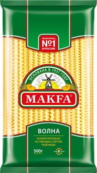 Макароны Макфа лапша длинная широкая волна 500г - фото 14633