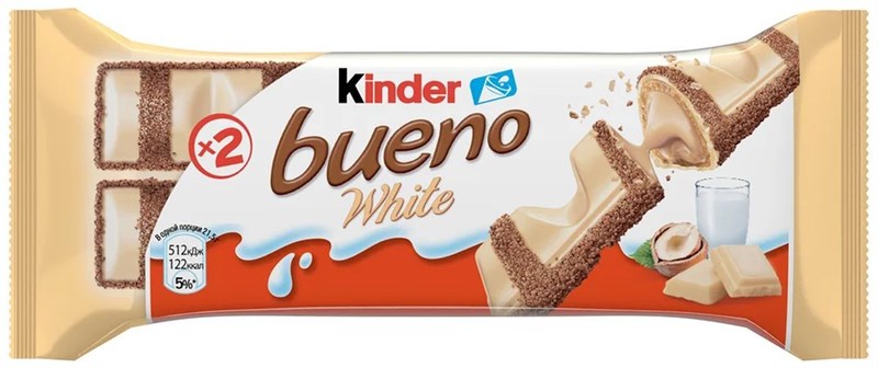 Вафли Kinder bueno с орехом 42г - фото 16828