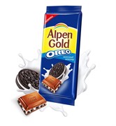 Шоколад Alpen Gold молочный Орео 95г