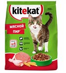 Сухой корм для кошек Kitekat, Мясной пир, 350г