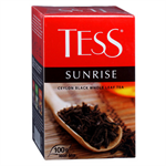 Чай чёрный крупнолистовой цейлонский Tess Sunrise 100г