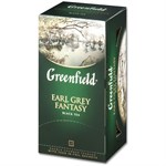 Чай Greenfield Earl Grey Fantasy черный с бергамотом 25 пакетов