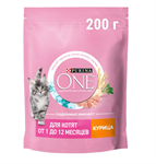 Purina One сухой корм для котят с курицей и цельными злаками - 200 г 34371